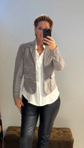 NEU European Culture Jackenblazer XL (sehr schmal) Velvet Jersey Blazer UVP 199€ - Bild 1 von 5