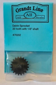 Grandt Line #70202 Delrin Sprockets -- 1/8" 3.2mm Shaft, 20-Tooth - Picture 1 of 1