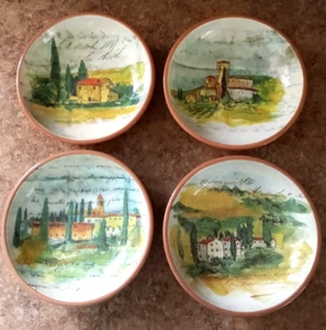 Williams Sonoma MARC LACAZE Paysage 5 3/4" DIP DISH BOWL Set of 4 ITALY FastShip - Picture 1 of 15