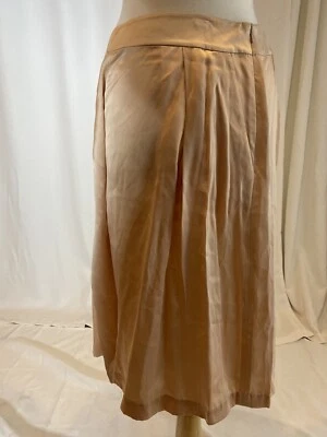 Rubor Skort Largo Plisado Seda Magaschoni 12 $298 Foto 1 de 4