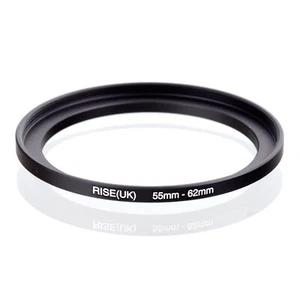 RISE(UK) 55mm-62mm 55-62 mm 55 to 62 Step Up Ring Filter Adapter black - Picture 1 of 3