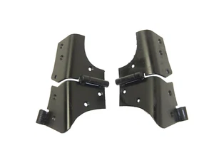 Par de bisagras de marco de parabrisas pintado negro Jeep Wrangler TJ 97-06 - Imagen 1 de 7