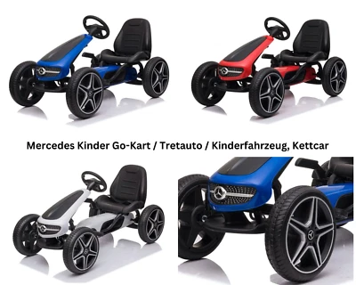 Mercedes Tretauto GoKart, Lizenziert – Mit Handbremse, Kettenantrieb, EVA-Reifen - Bild 1 von 4