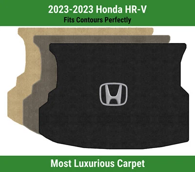 Alfombra de carga Lloyd Luxe para Honda HR-V 2023 con logotipo Honda H plateado sobre negro Foto 1 de 4