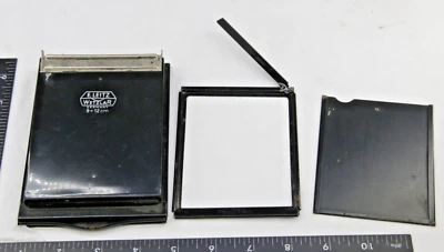 Leitz 9x12cm Plate Adapter w/Zeiss Film Sheath Adapter - Vintage USED - Image 1 of 4