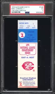1975 MLB NLCS Game 2 Ticket, Cincinnati Reds, Tony Perez HR, PSA 5 POP 1, 0+ - Bild 1 von 3