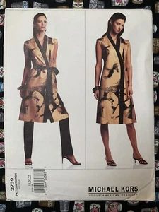 Vogue 2739 Michael Kors Misses’ Petite Dress, Belt & Pants Pattern 18-20-22 UC - Picture 1 of 4