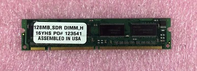 1 X 128MB INFINEON PC133 NON-ECC MEMORY RAM - P/N: 123541 - Image 1 of 2