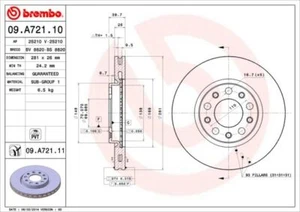 BREMBO Discofreno 09.A721.11 - Foto 1 di 2