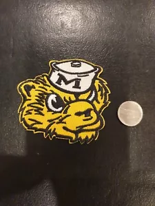 The University Of Michigan Wolverines Embroidered Iron On Patch 3" X 2.75" - Picture 1 of 1
