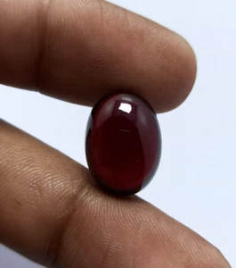 Mozambique Garnet Oval Cabochon Gemstone 13.50 Cts ITLGR Certificate 12X16 mm - Picture 1 of 6