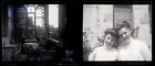 Intérieur Maison Et Deux Femmes C1910 Photo Negative Vintage Plaque Verre