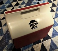 Vintage Pizza Hut Lunch Box Cooler by Igloo - 1988 - White and Red