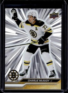2023-24 Upper Deck Series 1 Hockey Charlie McAvoy Outburst Silver #14