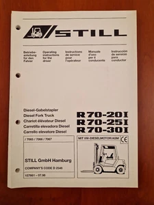 Manuale uso manutenzione R70-20I R70-25I R70-30I STILL carrello elevatore - Foto 1 di 2