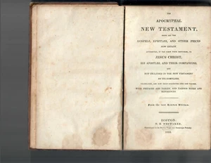 The Apocryphal New Testament being all the Gospels, Epistles, 1832 Boston Print - Foto 1 di 3