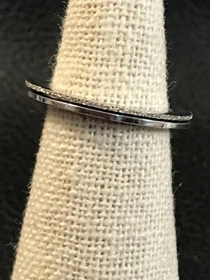 Lote de 2 anéis empilháveis finos de prata esterlina PIANEGONDA - Imagem 1 de 4