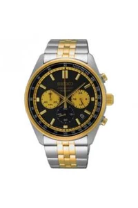 Seiko Hombre Reloj Cronógrafo Esfera Negra Acero Inoxidable SSB430P1 - Imagen 1 de 2