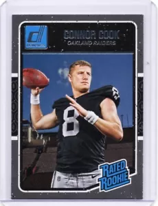 2016 Panini Donruss Connor Cook Rated Rookie Card - Oakland Raiders - Picture 1 of 2