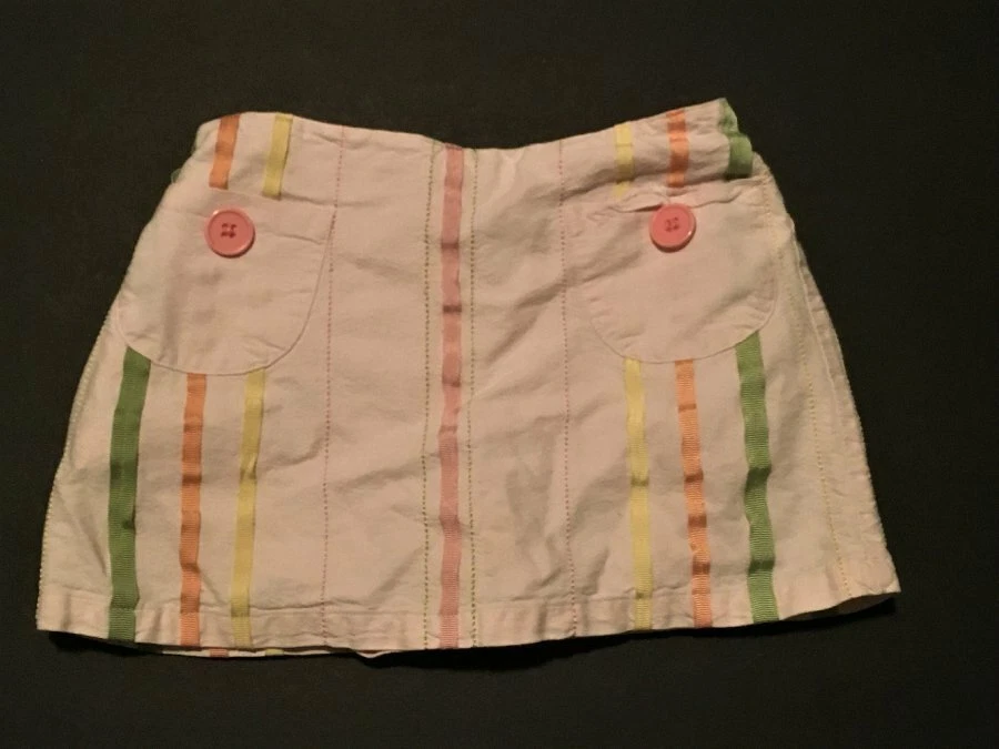 Falda/Skort Rosa a Rayas Cinta TALBOTS KIDS ~ Talla 2 Foto 1 de 1