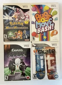 Nintendo Wii Game Lot 4 Games All Complete CIB Pokémon, Skate It And More - Picture 1 of 4