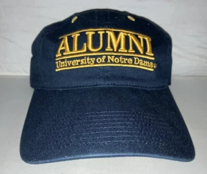 Vtg Notre Dame Fighting Irish Alumni Strapback hat cap THE GAME Bar College Nwt - Picture 1 of 2