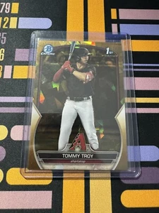 2023 Bowman Draft Sapphire Tommy Troy 1st Gold /50 - Picture 1 of 3