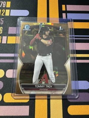 2023 Bowman Draft Sapphire Tommy Troy 1st Gold /50 - Image 1 of 3