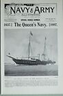 1897 Aufdruck Königin Marineblau The Royal Yachten George Osborne Alberta Vesta