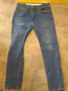 Vintage Levis 505 36 x 36 gerades Bein Denim Herrenjeans gebraucht, in einwandfreiem Zustand - Bild 1 von 8