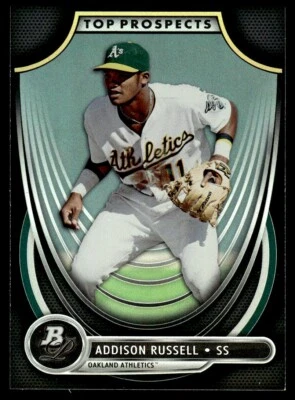 2013 Bowman Platinum Top Prospects Addison Russell Oakland Athletics #TP-ARU - Image 1 of 2