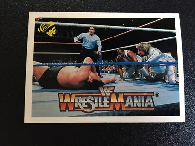 1990 Classic WWF Wrestlemania #52 Million Dollar Ted Dibiase Andre The Giant - Image 1 of 2