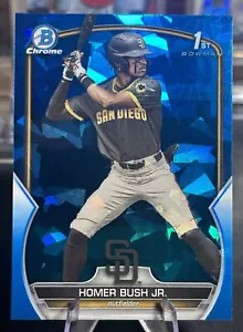 HOMER BUSH JR. 2023 BOWMAN CHROME DRAFT 1ST BASEBALL SAPPHIRE - Picture 1 of 3