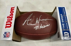 ANDRE WARE SIGNED HANDSIGNIERT "89 HEISMAN" WILSON FOOTBALL BECKETT BAS #L97521 - Bild 1 von 4