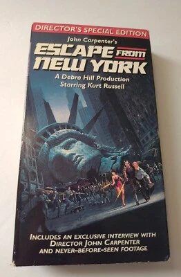 John Carpenter's Escape From New York Directors Special Edition VHS - Image 1 of 4