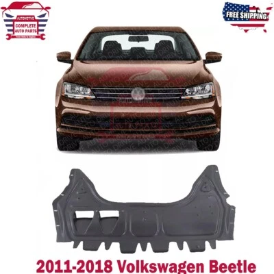 Protetor contra respingos do motor dianteiro texturizado para 2011-2018 Volkswagen Beetle Coupe/Jetta - Imagem 1 de 4