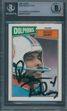 1987 Topps #240 Reggie Roby Beckett Authentic Autograph Signed *5157