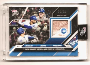2024 Topps Now #620C Ohtani - Betts - Freeman Base Relic (06/49) Dodgers - Bild 1 von 2