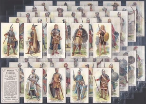 COPE COPES-FULL SET- BRITISH WARRIORS 1912 (BLACK PRINTING 50 CARDS) ALL SCANNED - Picture 1 of 11