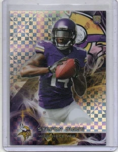 2015 Topps Platinum X-FRACTOR REFRACTOR #141 STEFON DIGGS Rookie Patriots A200 - Imagen 1 de 2