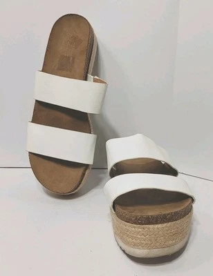 Sandalia blanca con cuña Brash Sky High Horizon talla 10 Foto 1 de 4