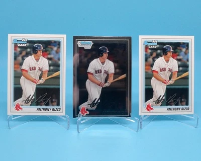 Anthony RIZZO 2010 Bowman & Bowman Chrome 1st Lot of (3) - Image 1 of 2