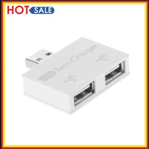 USB 2.0-Stecker auf Doppel-Buchse, Dual-2-Port-USB-DC-5-V-Adapter-Konverter - Bild 1 von 10