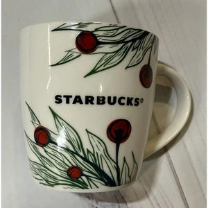 Taza de café de cerámica Starbucks Christmas Holiday 2020 taza de té Holly Berry 12 oz - Imagen 1 de 4