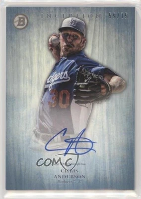 2014 Bowman Inception Prospect Auto Blue /75 Chris Anderson #PA-CA Auto - Image 1 of 2