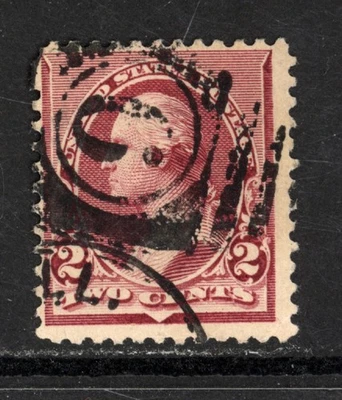 SCOTT 219D 1890 2 CENT WASHINGTON REGULAR ISSUE USED F-VF! - Image 1 of 2