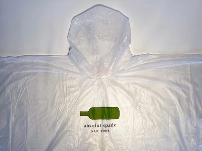 NOS 1998 Absolut Vodka and Kate Spade NYC Promo Rain Poncho, Absolut Spring - Image 1 of 4