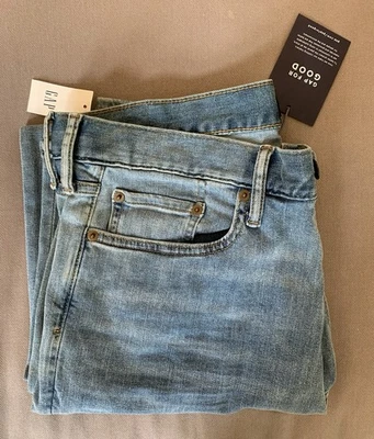Gap Jeans Men’s Size 33x30 NWT Slim Fit Medium Wash Denim NEW - Image 1 of 4
