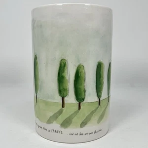 Rae Dunn Magenta Boutique French Sketch Retired Cypress Utensil Caddy Holder EUC - Picture 1 of 21