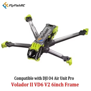FlyFishRC Volador II VD6 V2 Deadcat T700 6inch Frame Kit DJI O4 Air Unit Pro - Picture 1 of 16